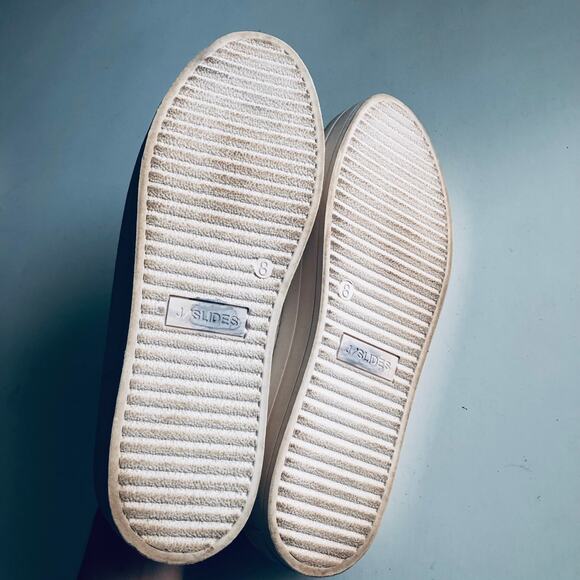 J Slides 'Alara' Women's  8 Slip On Sneaker Mule Gray Leather Clog Slide - Picture 8 of 11